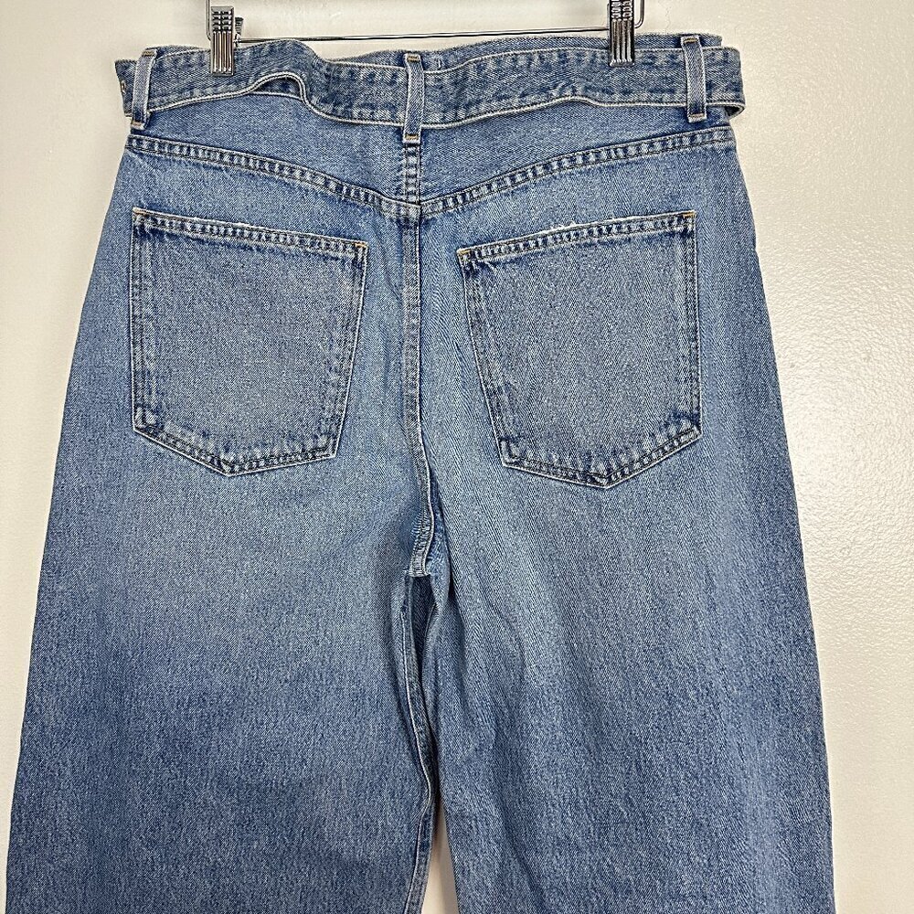 AGOLDE Belted Baggy Pleated Front in Wash Outlander Size US 30 - Picture 6 of 10